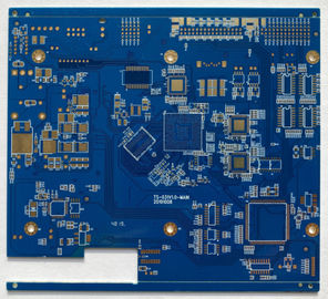 Modello rapido in grande quantità di giro del PWB della lega per saldatura della maschera di controllo standard blu di impedenza