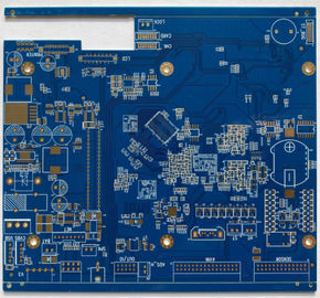 Modello rapido in grande quantità di giro del PWB della lega per saldatura della maschera di controllo standard blu di impedenza